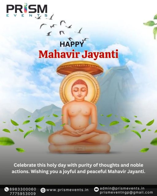 ✨ Embrace peace, practice kindness, and walk the path of truth ✨

On the auspicious occasion of Mahavir Jayanti, may your life be filled with harmony, compassion, and positivity.

Let’s celebrate with pure thoughts, noble actions, and a peaceful heart 🙏

#MahavirJayanti #Peace #NonViolence #Positivity #PrismEvents FestivalVibes